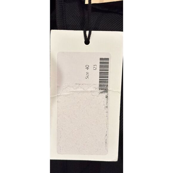 PLAN C Ruffle Midi Dress in Navy Black NWT Size 40/ US size 2/4 - Picture 10 of 10